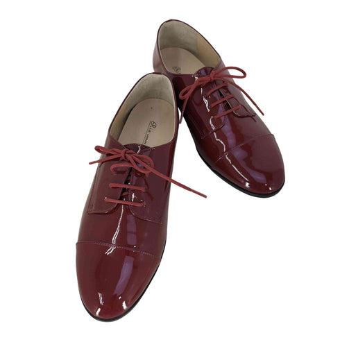 RIZ URBAN TRADITIONAL 外羽根 エナメル プレーントゥ レディース JPN:24