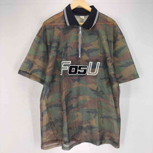 F05U USA製 迷彩メッシュセットアップ メンズ L/L