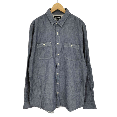 ランズエンド LANDS END コットンガーゼシャツ メンズ import:L L/T