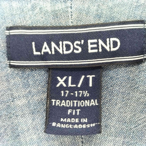 ランズエンド LANDS END ボタンダウン シャンブレーシャツ メンズ import:XL XL/Tall
