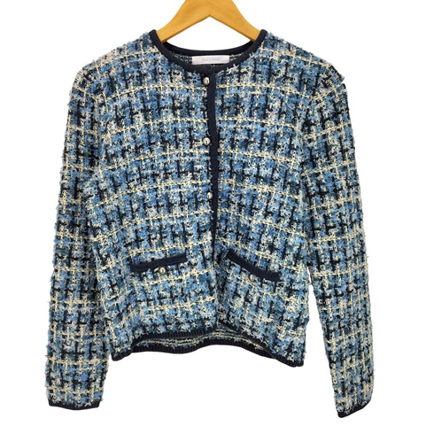 ドゥクラッセ Do CLASSE 25aw ツイーディニット トリムジャケット レディース JPN:M