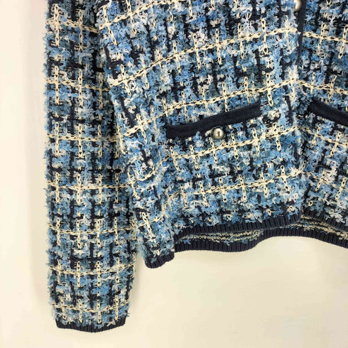 ドゥクラッセ Do CLASSE 25aw ツイーディニット トリムジャケット レディース JPN:M