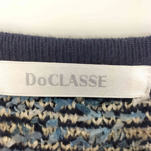 ドゥクラッセ Do CLASSE 25aw ツイーディニット トリムジャケット レディース JPN:M