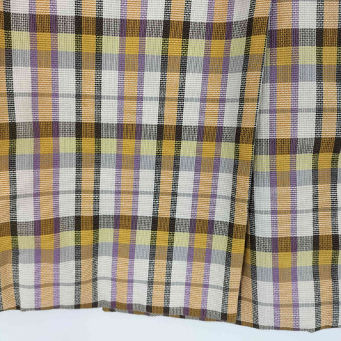 メゾンスペシャル MAISON SPECIAL メッシュチェックミドル丈ベルテッドジャケット レディース FREE