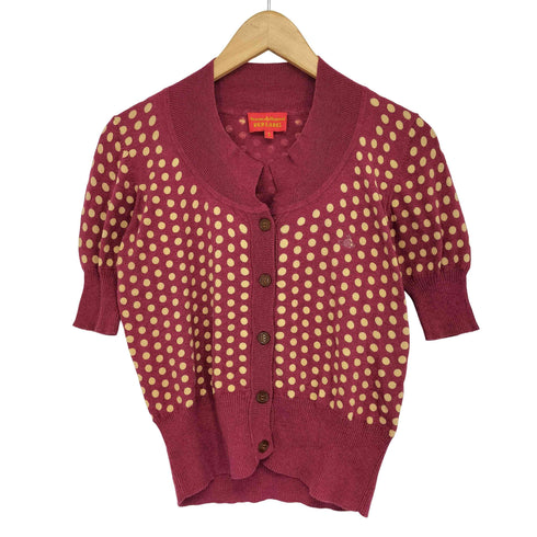 ヴィヴィアンウエストウッドレッドレーベル Vivienne Westwood RED LABEL 単色オーブ刺繍ドットカーディガン レディース JPN:3