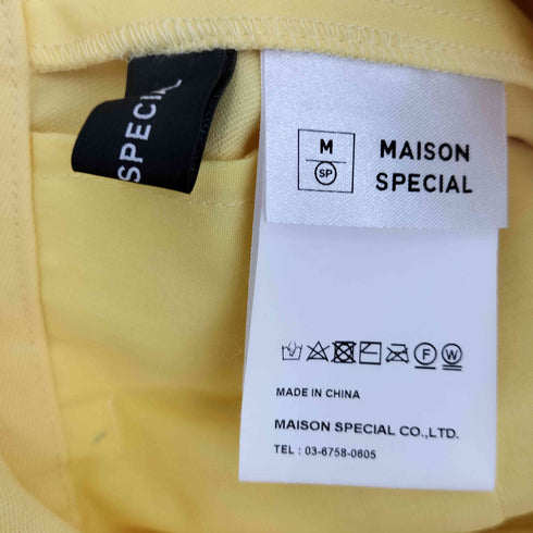 メゾンスペシャル MAISON SPECIAL Color Wide tapered Pants カラーワイドテーパードパンツ レディース 36