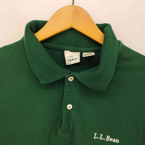 エルエルビーン L.L.Bean 90-00S 香港製 ロゴ 刺繍 鹿の子 ポロシャツ メンズ import:M