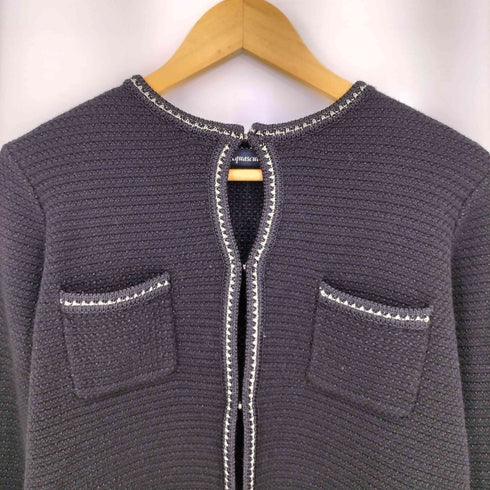 アクアスキュータム AQUASCUTUM ツイードニットジャケット レディース US:8