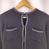 アクアスキュータム AQUASCUTUM ツイードニットジャケット レディース US:8