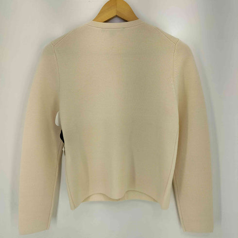 ブルックスブラザーズ BROOKS BROTHERS ウール ミラノリブ ゴールドボタン ノーカラーニットジャケット レディース JPN:S