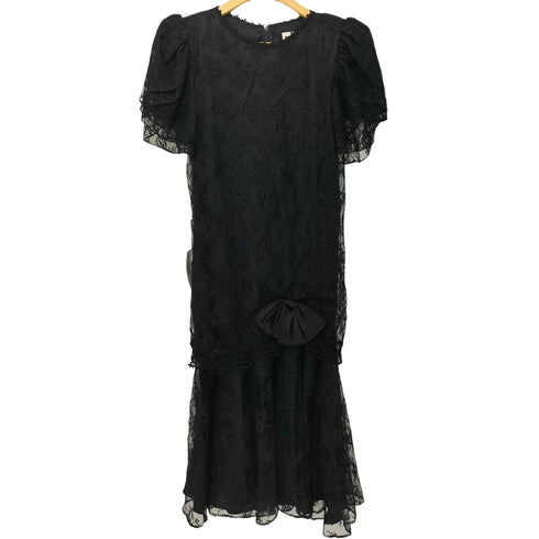 Michael Marcella 60-70s vintage USA製 レース 半袖 ワンピース ドレス レディース 4