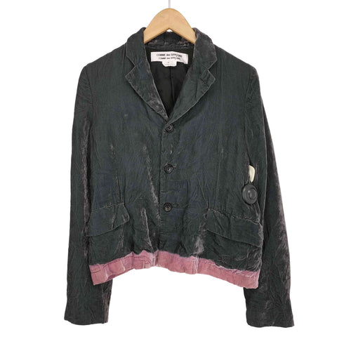 コムデギャルソンコムデギャルソン COMME des GARCONS COMME des GARCONS AD2008 ブリーチ ベロアテーラードジャケット レディース JPN:S