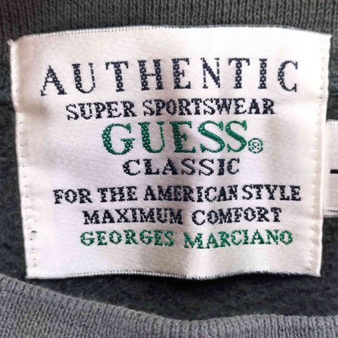 ゲスジョージズマルシアーノ GUESS BY GEORGES MARCIANO 90S 韓国製 ロゴ 刺繍 クルーネック スウェット メンズ import:L