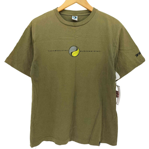 タウンアンドカントリー TOWN & COUNTRY 90S ロゴ プリント S/S クルーネック Tシャツ メンズ import:M