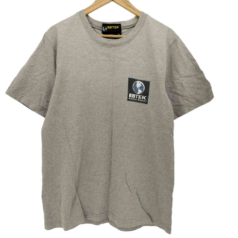 エディーバウアー Eddie Bauer 90S カナダ製 EBTEK 両面 ロゴ プリント S/S クルーネック Tシャツ メンズ import:XS