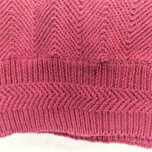 チャップスラルフローレン CHAPS RALPH LAUREN エンブレム刺繍 ヘリンボーン コットンニット メンズ import:L