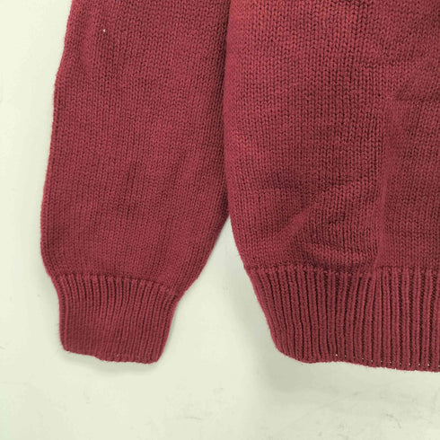 チャップスラルフローレン CHAPS RALPH LAUREN エンブレム刺繍 ヘリンボーン コットンニット メンズ import:S