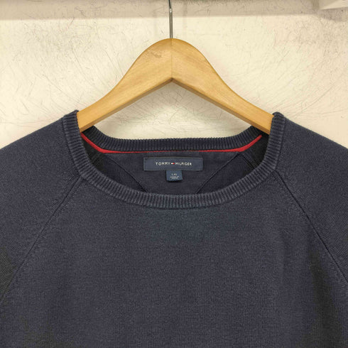 トミーヒルフィガー TOMMY HILFIGER トリコロール ボーダー コットンニット メンズ JPN:L