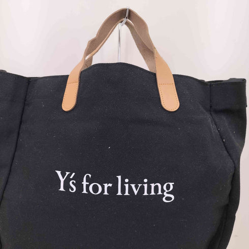 ワイズフォーリビング Ys for living ロゴプリント トートバッグ レディース