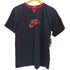 ナイキ NIKE 00S グレータグ センター ロゴ プリント 前V リンガー S/S Tシャツ メンズ import:M