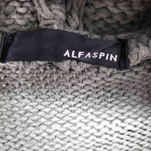 ALFASPIN フーデッドノースリーブニット レディース JPN:M