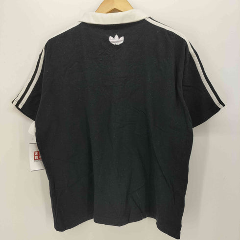 アディダス adidas ロゴ 刺繍 サイドライン S/S ポロシャツ メンズ import:L