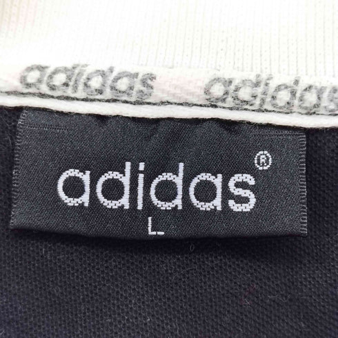 アディダス adidas ロゴ 刺繍 サイドライン S/S ポロシャツ メンズ import:L