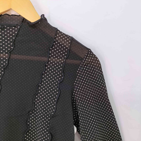 ドット シアーカットソー レディース JPN:S