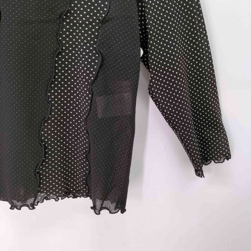 ドット シアーカットソー レディース JPN:S