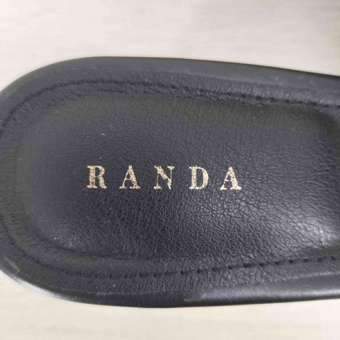 ランダ RANDA ラッフルビジューミュールサンダル レディース JPN:M