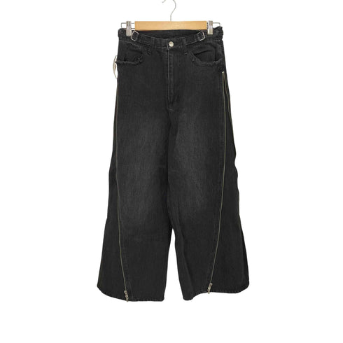 garancy ZipDesign Buggy DenimPants / ジップデザイン バギーデニム パンツ メンズ JPN:S