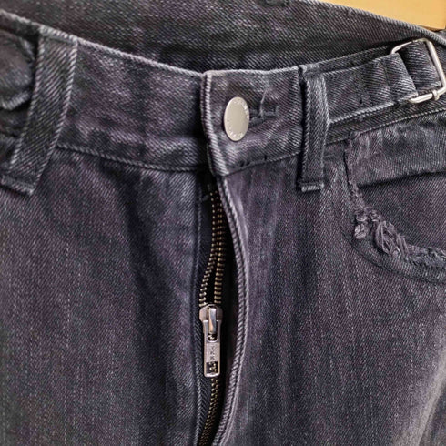 garancy ZipDesign Buggy DenimPants / ジップデザイン バギーデニム パンツ メンズ JPN:S