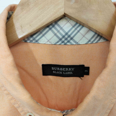 バーバリーブラックレーベル BURBERRY BLACK LABEL ホース刺繍 ボタンダウン オックスフォード シャツ メンズ 3