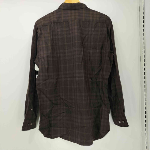 バーバリーロンドン BURBERRY LONDON ウール100 ボタンダウン チェックシャツ メンズ import:L