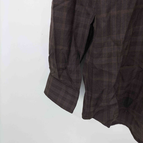 バーバリーロンドン BURBERRY LONDON ウール100 ボタンダウン チェックシャツ メンズ import:L