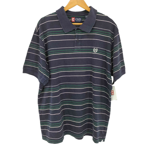 チャップスラルフローレン CHAPS RALPH LAUREN ボーダーポロシャツ メンズ import:XXL