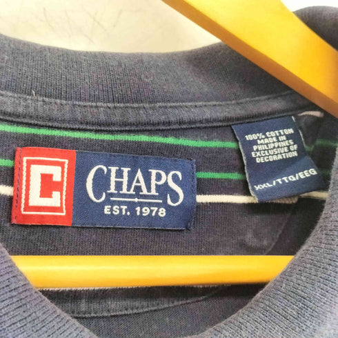 チャップスラルフローレン CHAPS RALPH LAUREN ボーダーポロシャツ メンズ import:XXL