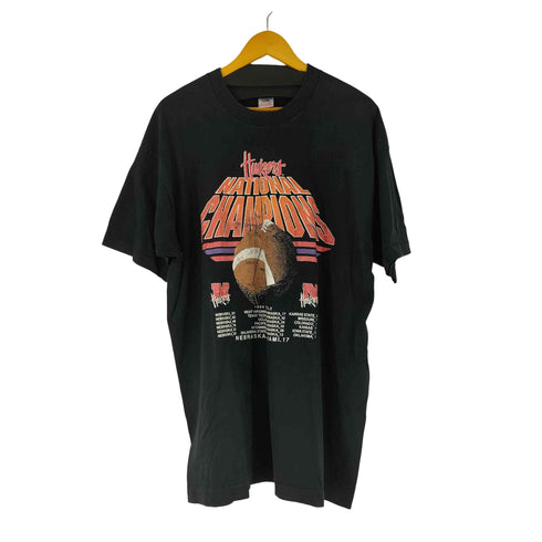 フルーツオブザルーム FRUIT OF THE LOOM 90S USA製 シングルステッチ アメリフト カレッジプリント Tシャツ メンズ import:XXL