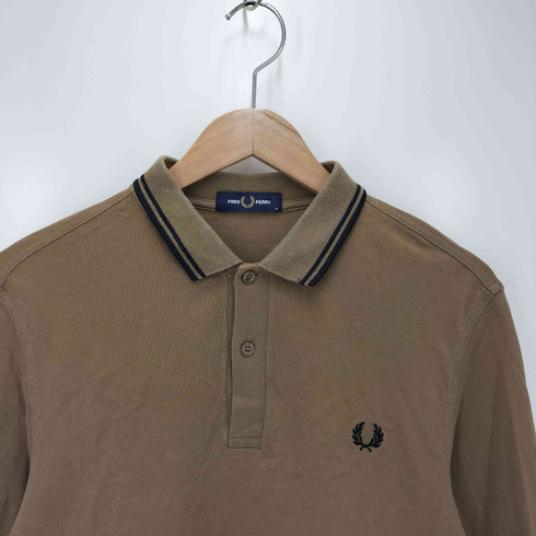 フレッドペリー FRED PERRY 鹿の子 長袖 ポロシャツ メンズ JPN:M