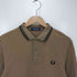 フレッドペリー FRED PERRY 鹿の子 長袖 ポロシャツ メンズ JPN:M