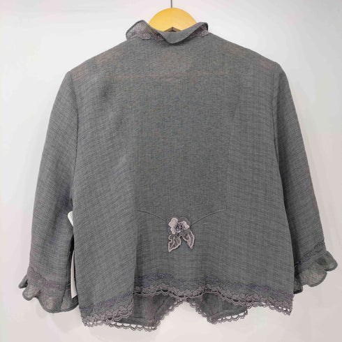Lily Blouse TOKYO レース エンブロイダリー 袖フリル シャツ レディース 9~11号