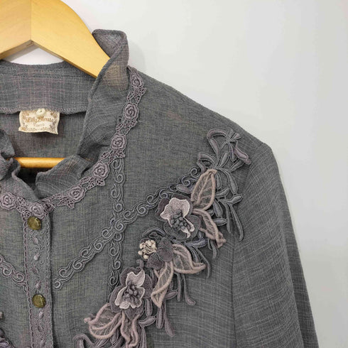 Lily Blouse TOKYO レース エンブロイダリー 袖フリル シャツ レディース 9~11号