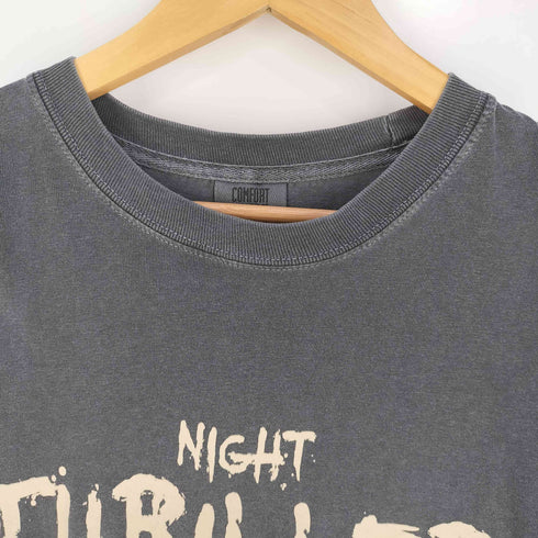 コンフォートカラーズ COMFORT COLORS NIGHT THRILLER スカル フェード クルーネック 半袖Tシャツ メンズ import:L