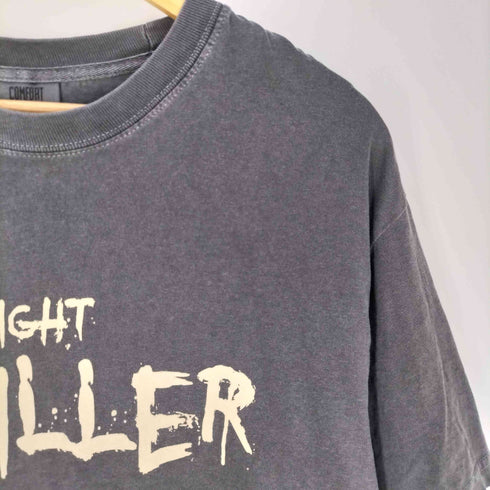コンフォートカラーズ COMFORT COLORS NIGHT THRILLER スカル フェード クルーネック 半袖Tシャツ メンズ import:L