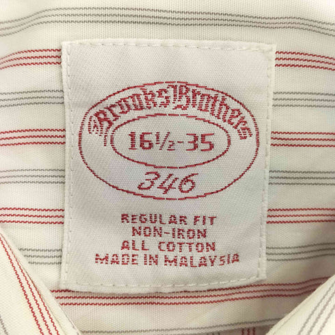 ブルックスブラザーズ BROOKS BROTHERS ノーアイロンシャツ ダブルカフス メンズ 16 1/2-35