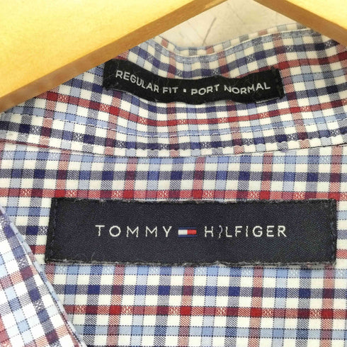 トミーヒルフィガー TOMMY HILFIGER ホリゾンタルカラー シャツ メンズ import:XL