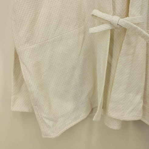 ウナギノネドコ うなぎの寝床 HAORI SHORT 刺子花織 白/白 レディース M-L