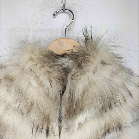 ビーシービージーマックスアズリア BCBG MAXAZRIA real fur リアルファーニット切替ベスト レディース XXS