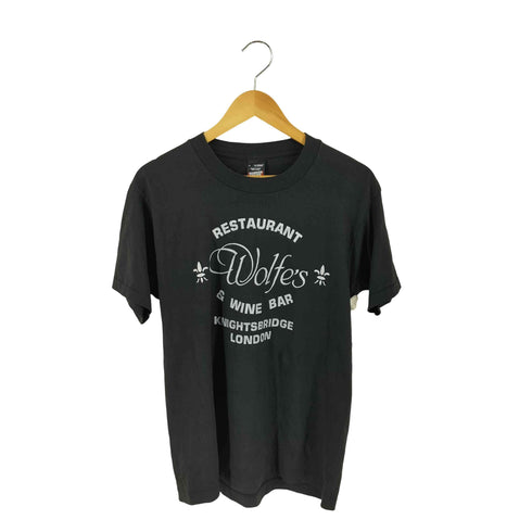 スクリーンスターズ SCREEN STARS 90S 黒タグ カナダ製 シングルステッチ BAR プリント Tシャツ メンズ import:S