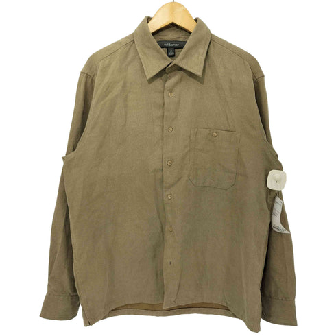 クラフトアンドバロー Croft&Barrow 00s ボックスフィット ポリエステル100 ワークシャツ メンズ import:M